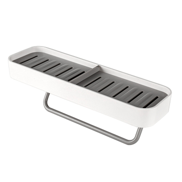 Jabonera de pared con toallero