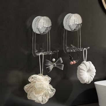  Ganchos de ventosa de vacío montados en la pared sin taladro, soporte, colgador colgante Flexible para accesorios de baño y cocina