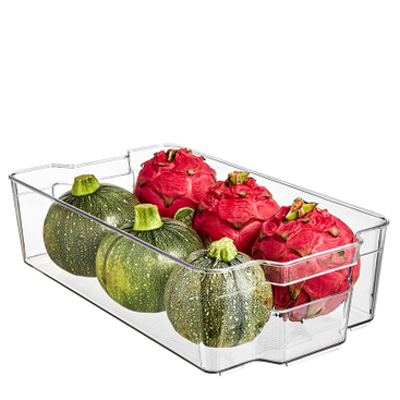 Juego de organizador transparente para nevera.