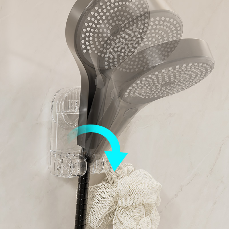 Venta al por mayor, soporte multifuncional para cabezal de ducha de baño All-Claer, potente estante de almacenamiento con ventosa, caja de embalaje OEM ODM