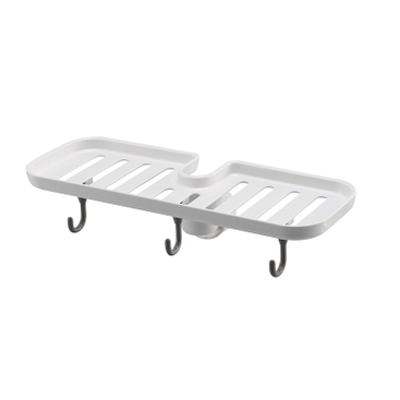 Estante de almacenamiento en grifo con ganchos