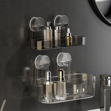 Suministros de baño de moldeo por inyección con ventosa fuerte de acrílico, uso diverso, suspensión desmontable, secado, rejilla de ducha de drenaje, rejilla de almacenamiento