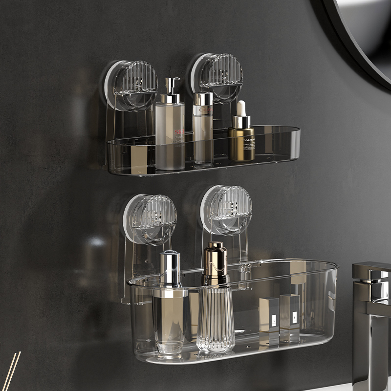 Suministros de baño de moldeo por inyección con ventosa fuerte de acrílico, uso diverso, suspensión desmontable, secado, rejilla de ducha de drenaje, rejilla de almacenamiento