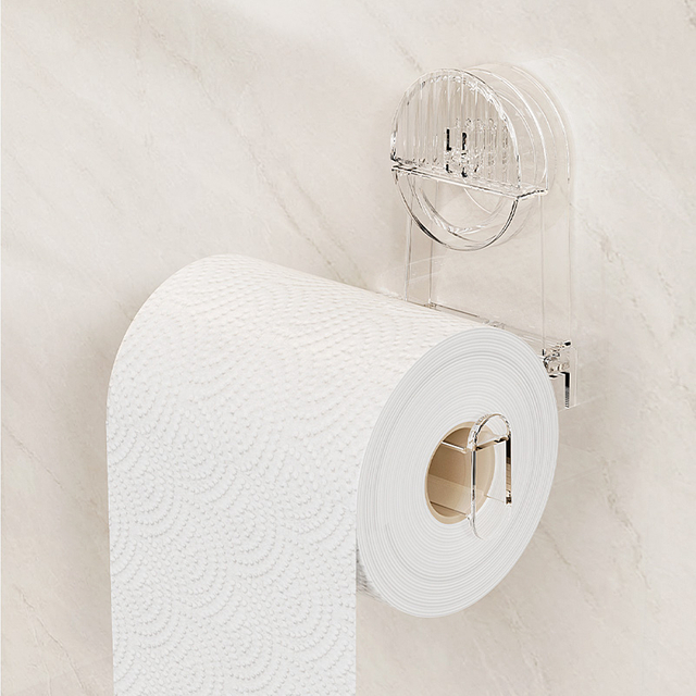 Estante de almacenamiento de toallas de tejido autoadhesivo para baño y cocina, soporte para rollo de papel