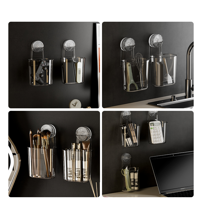 Populares estantes de plástico para pared, armarios de almacenamiento, armarios de cocina, salones, rincones de baño, duchas, colgantes