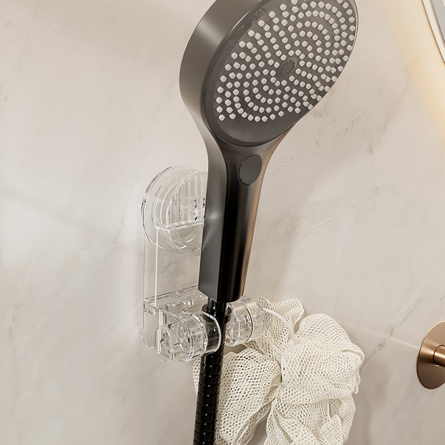 Venta al por mayor, soporte multifuncional para cabezal de ducha de baño All-Claer, potente estante de almacenamiento con ventosa, caja de embalaje OEM ODM
