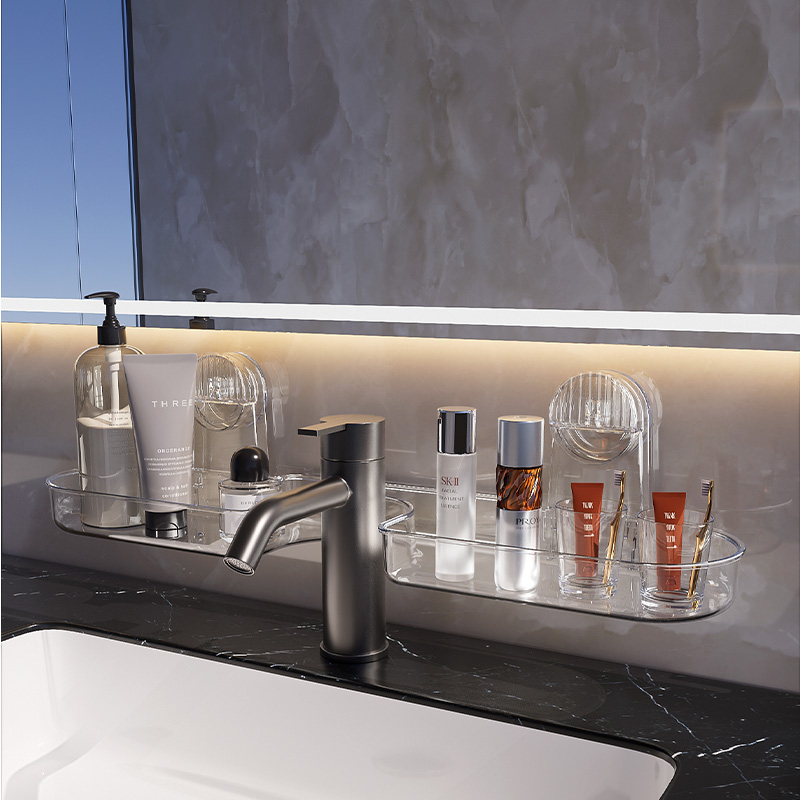 Estante de almacenamiento para grifo de fregadero para el hogar, almacenamiento para grifo de baño, estante de almacenamiento para fregadero colgante