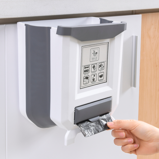 Cubo de basura ajustable para cocina