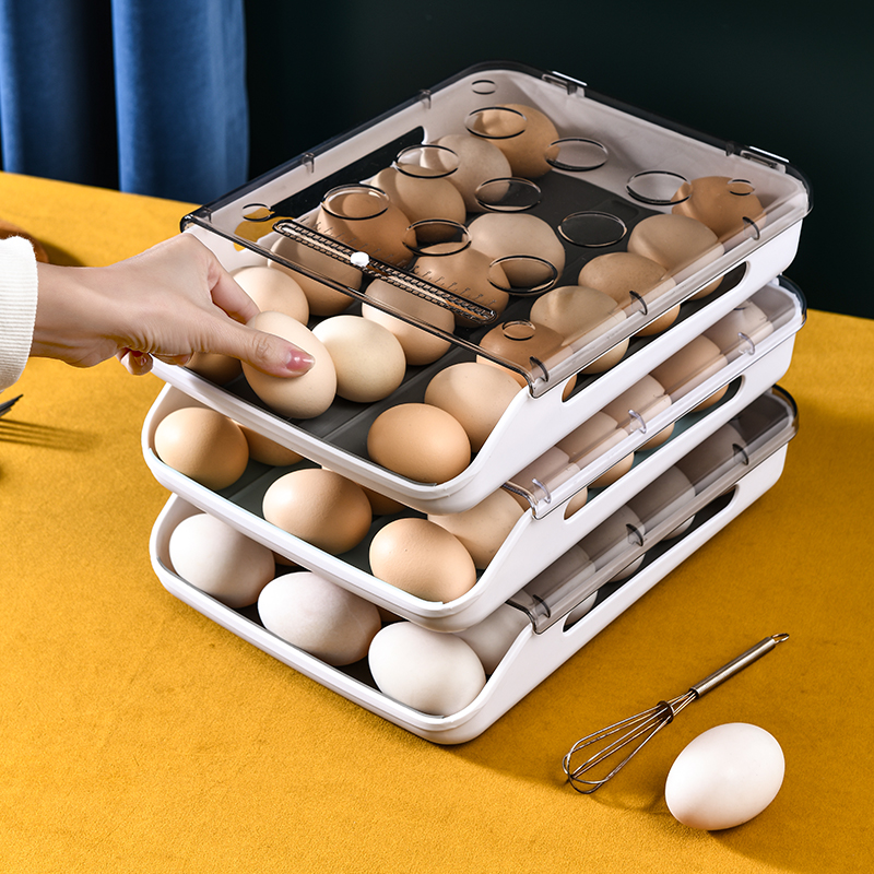Contenedor de almacenamiento de huevos apilable